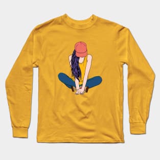 cool girl Long Sleeve T-Shirt